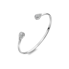 Load image into Gallery viewer, Hot Diamonds Teardrop Topaz Silver Bangle
