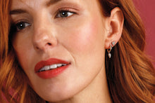 Load image into Gallery viewer, Kit Heath Desire Precious White Topaz Mini Heart Stud Earrings
