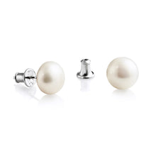 Load image into Gallery viewer, Jersey Pearl Classic Pearl Studs 9-10mm
