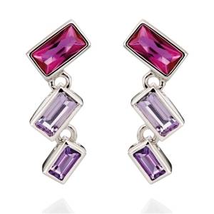 Fiorelli Pink & Purple Ombre Drop Earrings