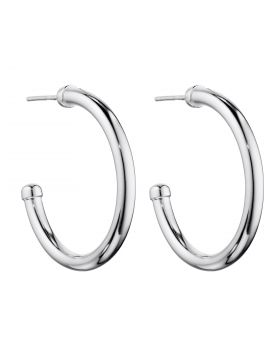 Silver Large Hoop Earrings