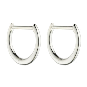 Small Hinged Silver Hoop Earrings