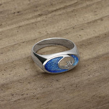 Load image into Gallery viewer, Silver and Enamel Coastal Ring - Ortak
