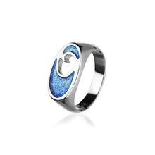 Load image into Gallery viewer, Silver and Enamel Coastal Ring - Ortak
