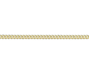 9ct Yellow Gold Filed Curb Neck Chain - 18"