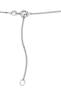 9ct White Gold Pearl & Diamond Drop Pendant