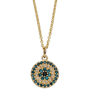 9ct Gold 'Evil-eye' Pendant