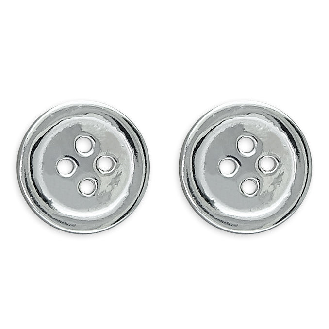 Sterling Silver Button Studs