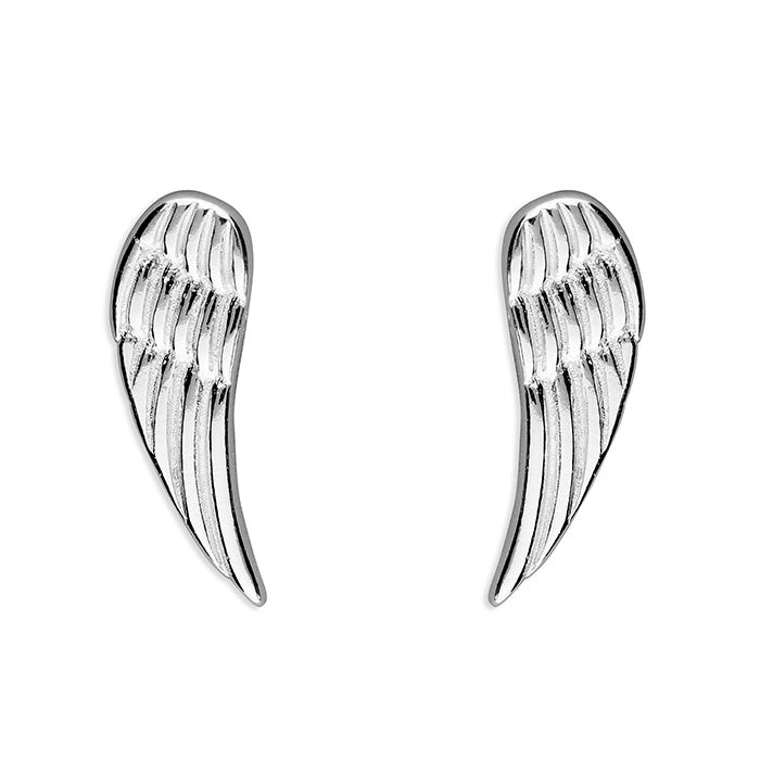 Sterling Silver Angel Wing Studs