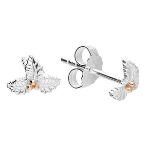 December Holly Birth Flower Earrings