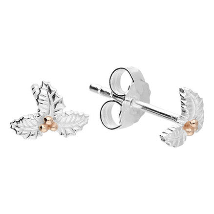 December Holly Birth Flower Earrings