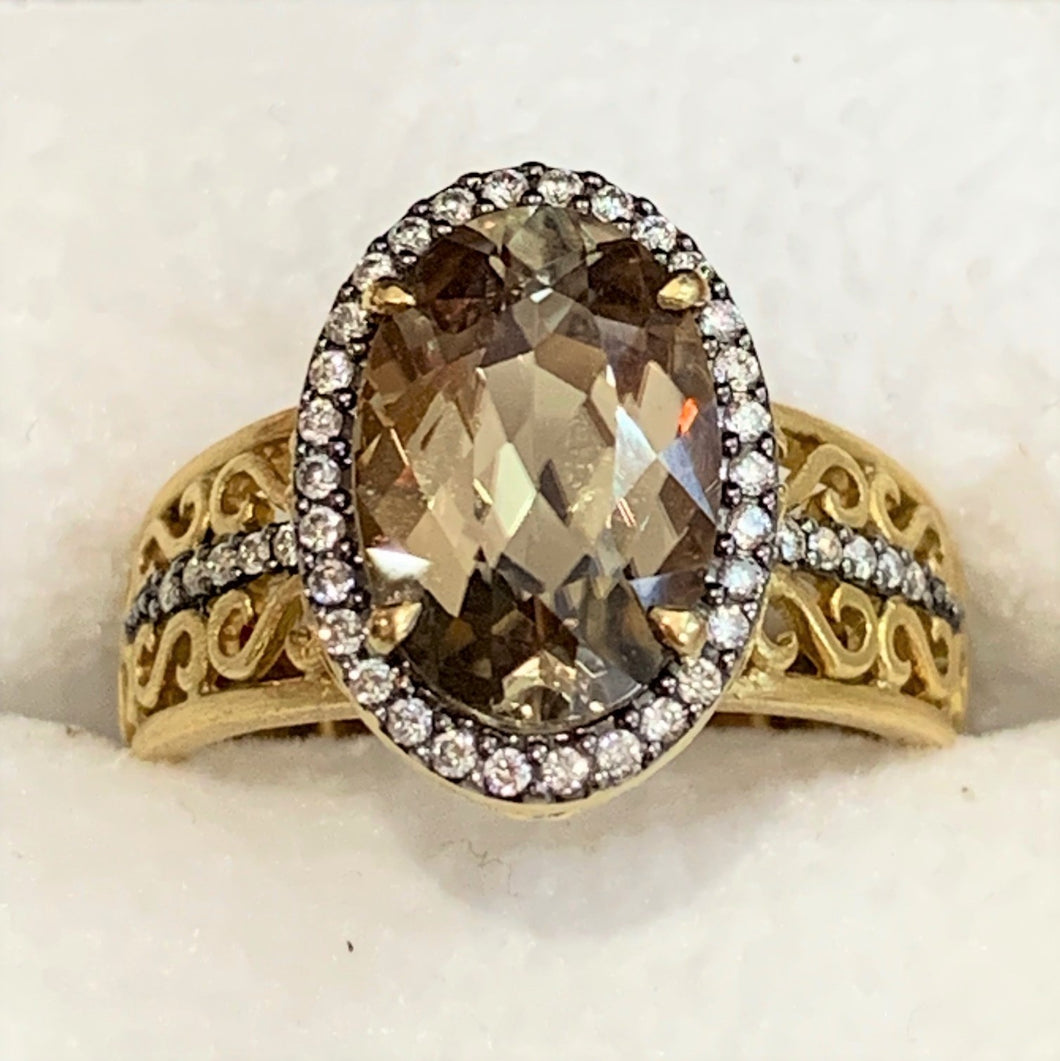 Secondhand Zultanite and Diamond Ring