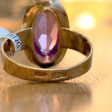 Load image into Gallery viewer, Secondhand Pink Synthetic Sapphire Oval Dress Ring
