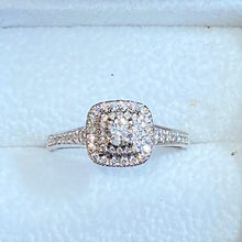 Load image into Gallery viewer, Secondhand 'Diamond Story' Cushion Halo Diamond Ring
