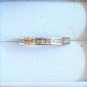 Secondhand Princess Cut Diamond Full Set Eternity Ring