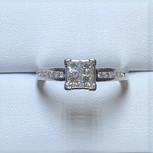 Load image into Gallery viewer, Secondhand Platinum Diamond Quad Style Ring
