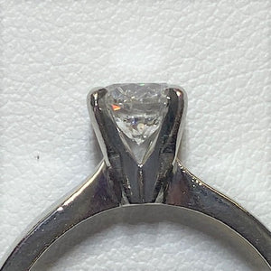 Secondhand Platinum Single Stone Diamond Ring