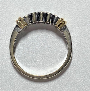 Secondhand 18ct White and Yellow Gold Five Stone Diamond Ring