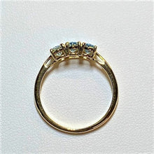 Load image into Gallery viewer, Secondhand Aquamarine Trilogy Ring
