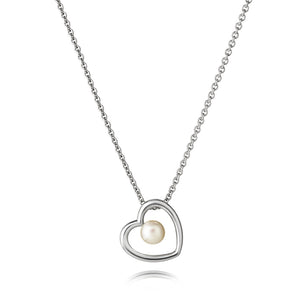 Jersey Pearl Kimberley Selwood Heart Necklace