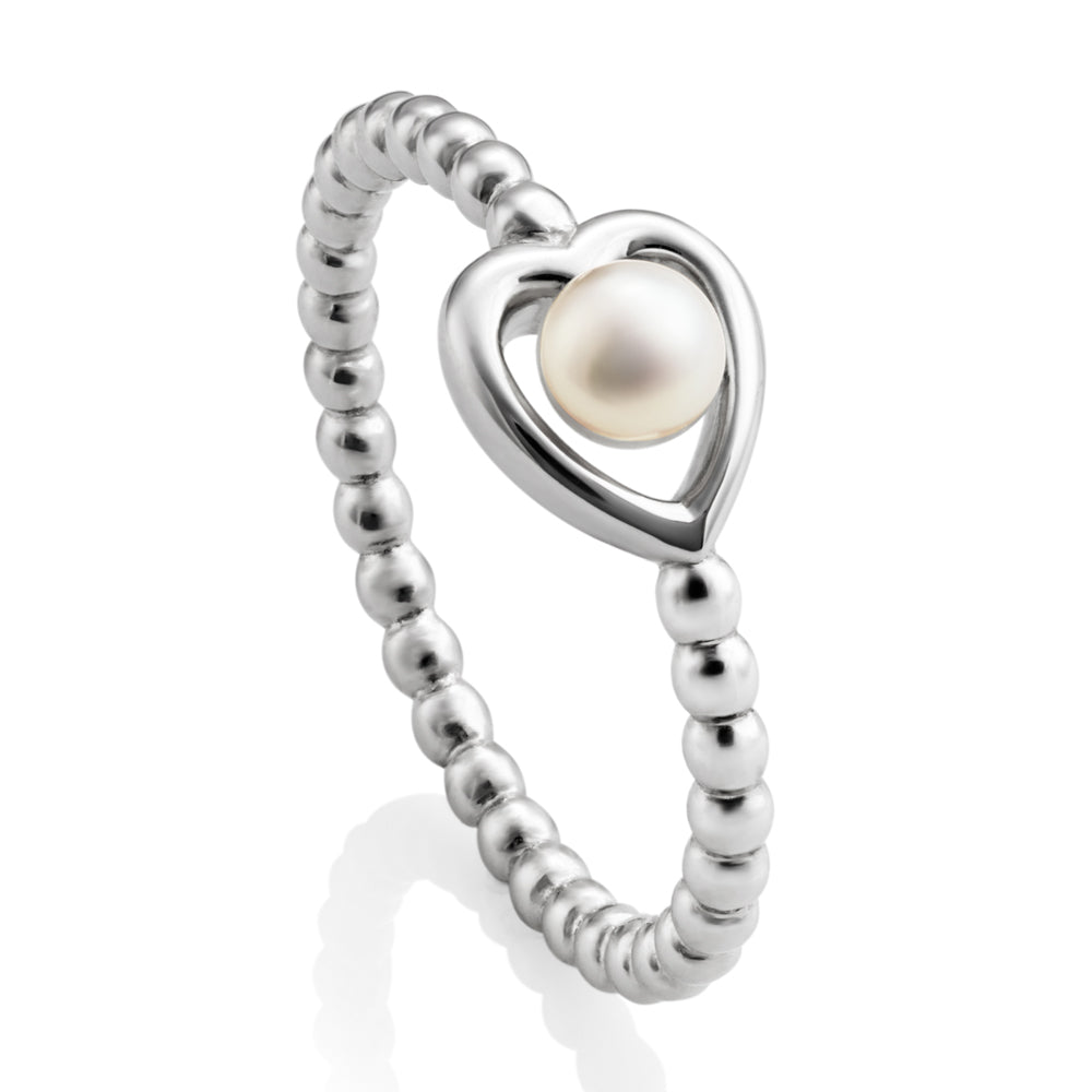 Jersey Pearl Kimberley Selwood Heart Ring