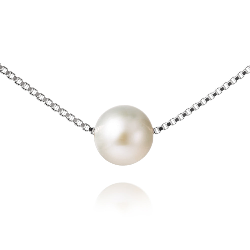 Jersey Pearl Single Sliding Freshwater Pearl Necklace