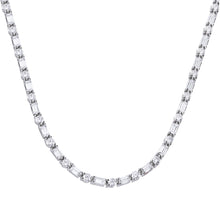 Load image into Gallery viewer, Diamonfire Baguette and Round Cubic Zirconia Necklet
