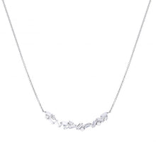 Load image into Gallery viewer, Diamonfire Cubic Zirconia Baguette Cut Curved Bar Necklet

