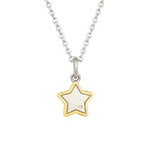 Load image into Gallery viewer, D For Diamond Gold Plated Star Necklace
