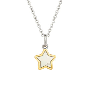 D For Diamond Gold Plated Star Necklace