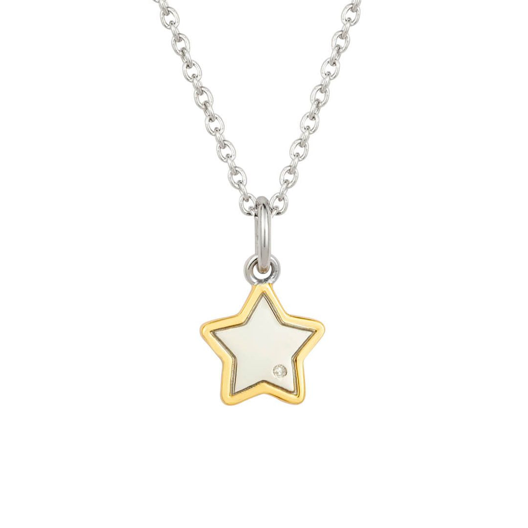 D For Diamond Gold Plated Star Necklace