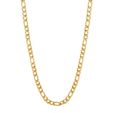 Load image into Gallery viewer, Steel Figaro Necklace - Gold Plated
