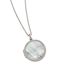 Load image into Gallery viewer, Fiorelli Cubic Zirconia and Mother of Pearl Locket
