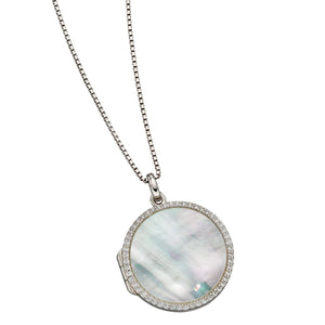 Fiorelli Cubic Zirconia and Mother of Pearl Locket