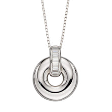 Load image into Gallery viewer, Fiorelli Cubic Zirconia Polished Disc Pendant
