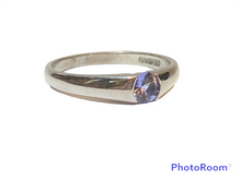 Load image into Gallery viewer, 18ct White Gold Tanzanite Single Stone Ring
