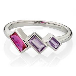 Silver & Pink Ring