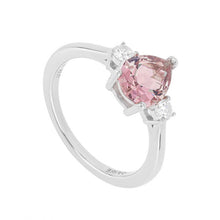 Load image into Gallery viewer, Diamonfire Dusky Pink Cubic Zirconia Pear Cut Ring
