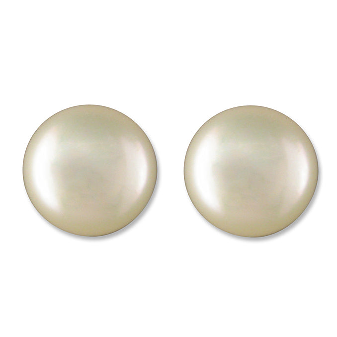 Silver 8mm Pearl Studs