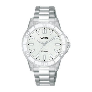 Lorus Unisex Watch - Sports Stainless Steel White