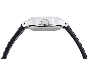 Lorus Ladies Stainless Steel Watch With Black Strap