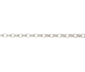 Sterling Silver Oval Belcher Bracelet