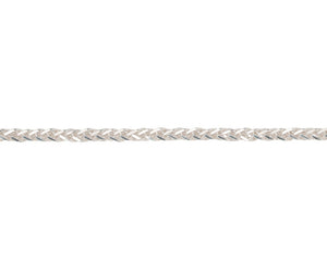 Silver Filed Spiga Chain Bracelet 7"