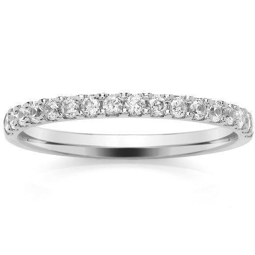 Diamond Claw Set Half Eternity Ring - 0.34ct