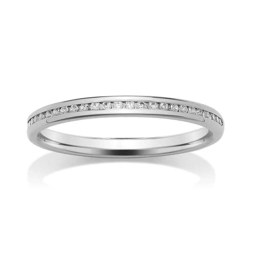 Platinum Eternity Ring - Channel Set 0.15ct