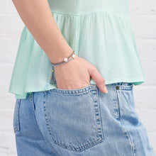 Load image into Gallery viewer, Jersey Pearl Crown Tassel Bracelet
