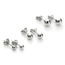 Load image into Gallery viewer, 9ct White Gold 5mm Ball Stud Earrings
