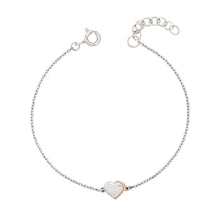 Load image into Gallery viewer, D for Diamond Childrens Heart Bracelet
