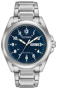 Citizen Eco-Drive Watch - Men's Steel Bracelet Day/Date
