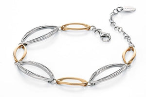 Fiorelli Silver and Gold Plated Pave Marquise Bracelet